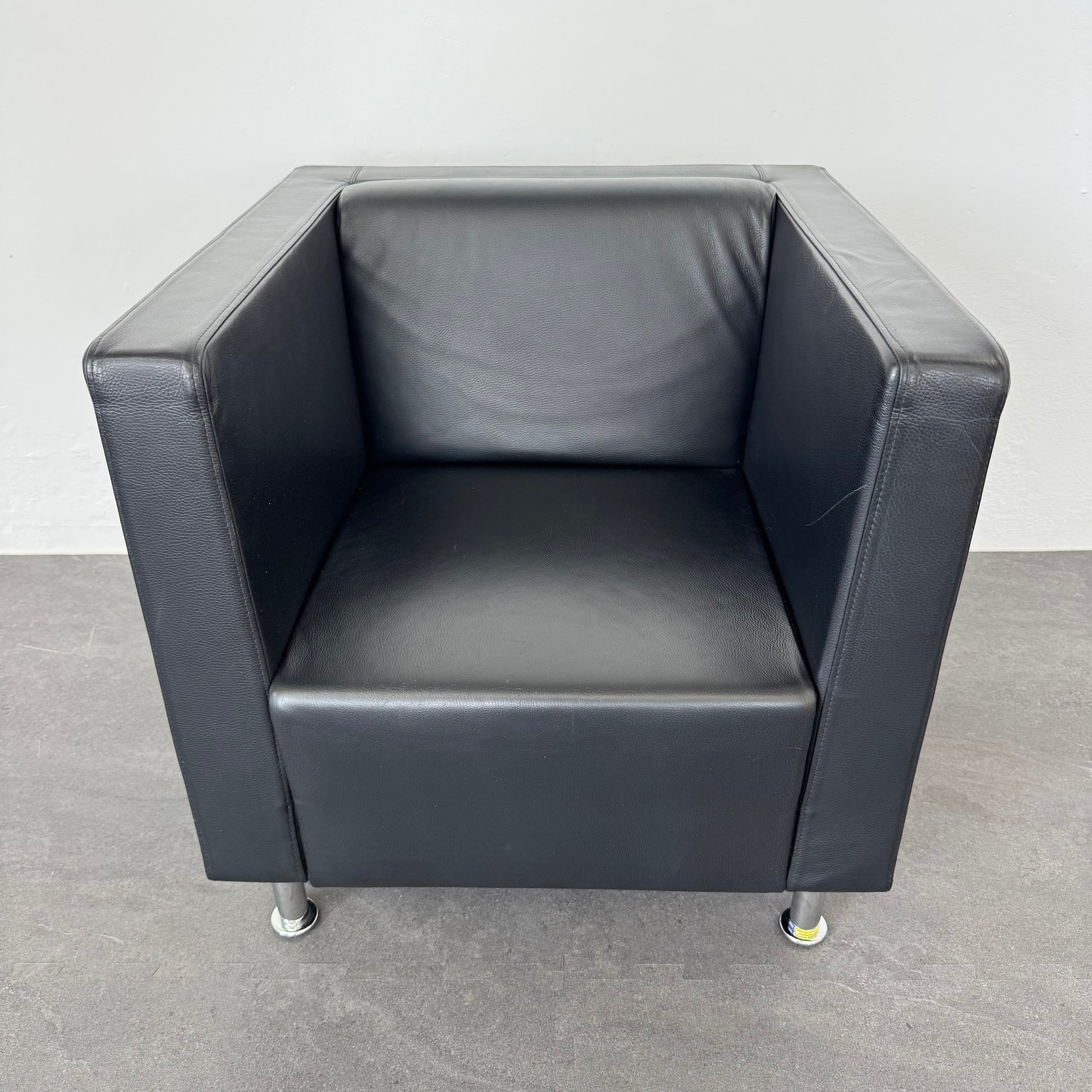 Dietiker Cubus Lounge S Sessel Leder Schwarz