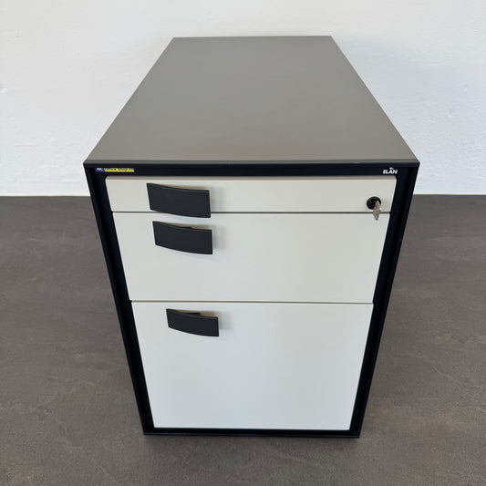 Elan New City Unterstell-Korpus Spanplatte Anthrazit mit Front Lichtgrau