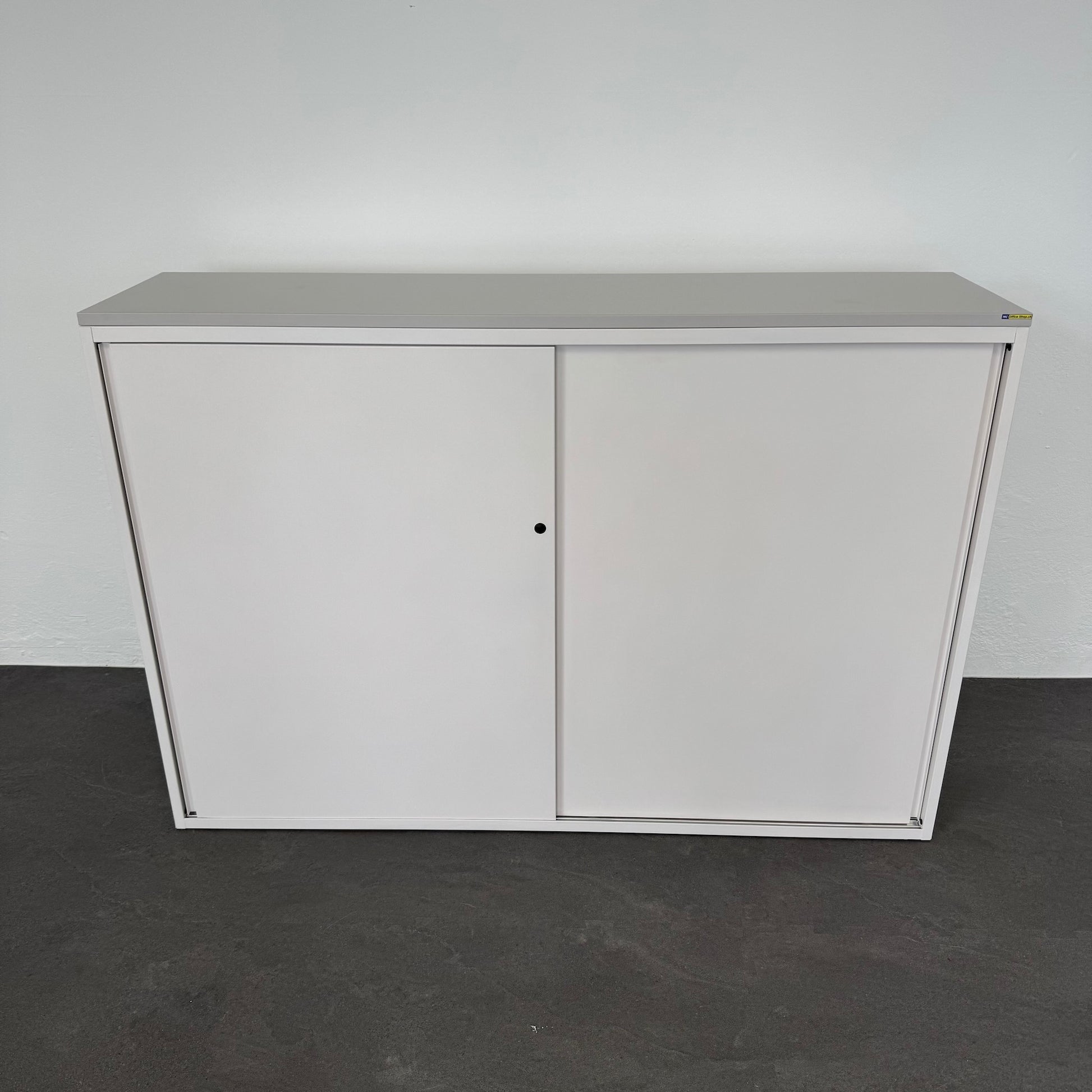 Lista Storage Schiebetür-Aktenschrank Metall Weiss