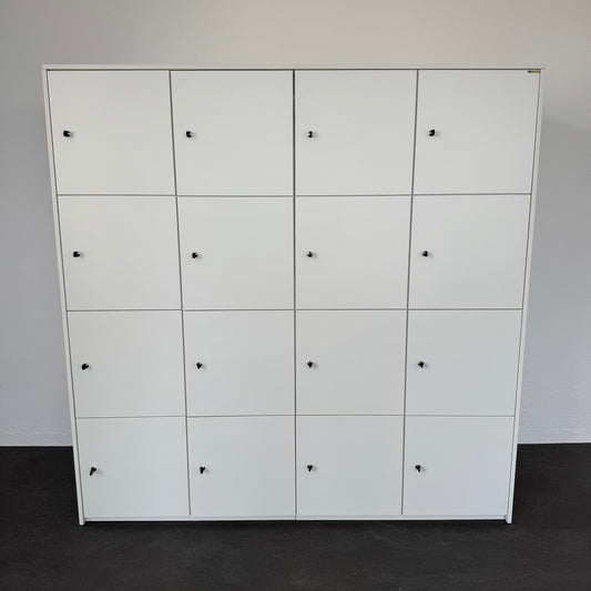 Palmberg Prisma 2 Lockerschrank aus Spanplatte Weiss