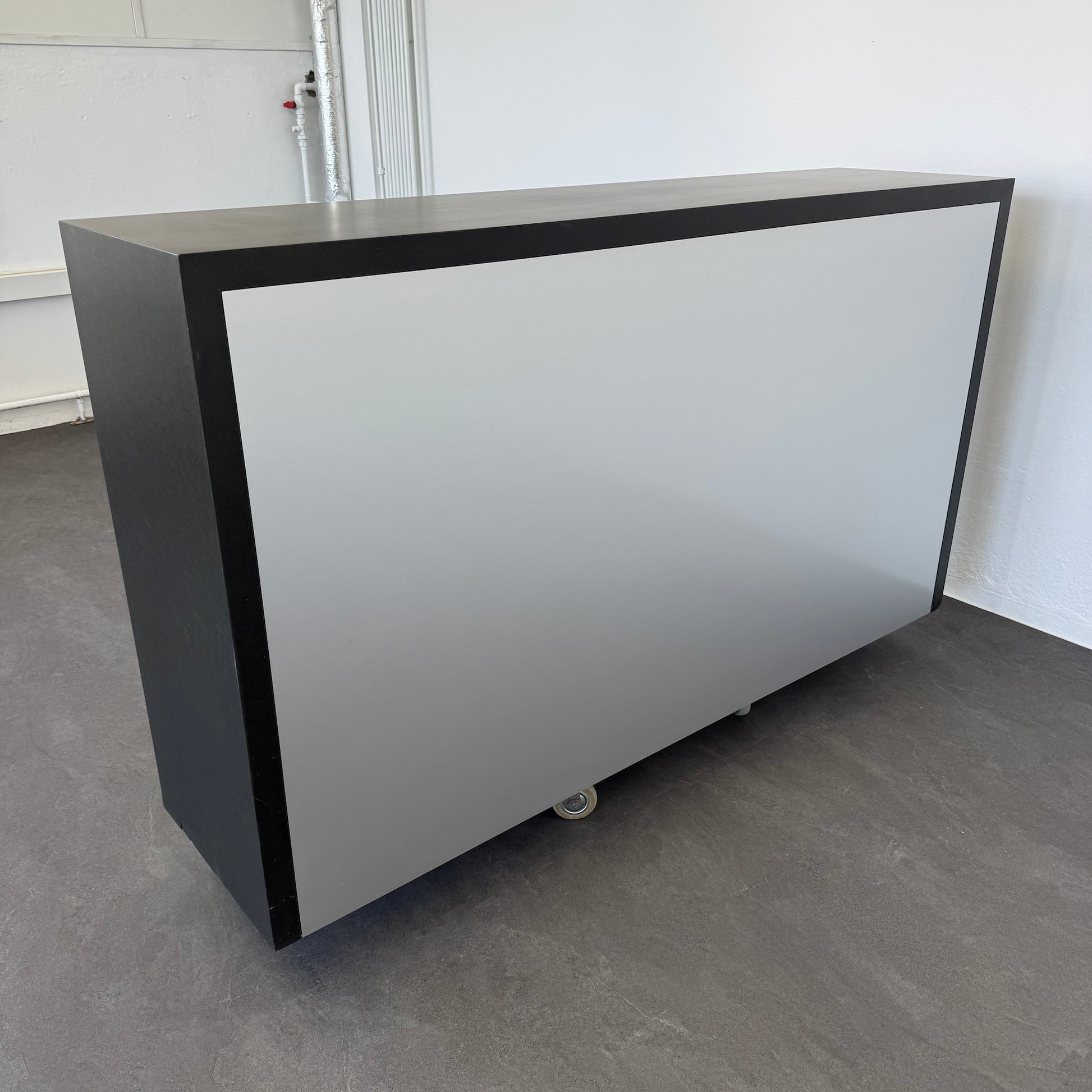 Zemp Z21 Flügeltür-Sideboard Rückwand Alufarbig