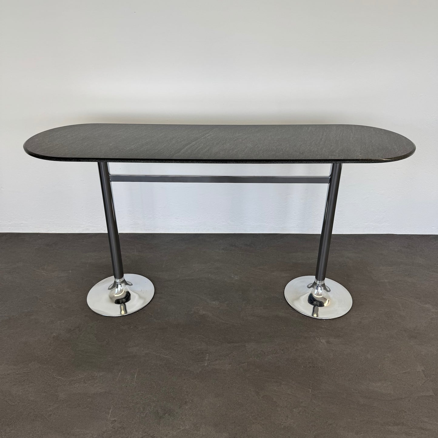 Top Design Eleganto Stehbartisch mit Tischplatte aus gemustertem Stein
