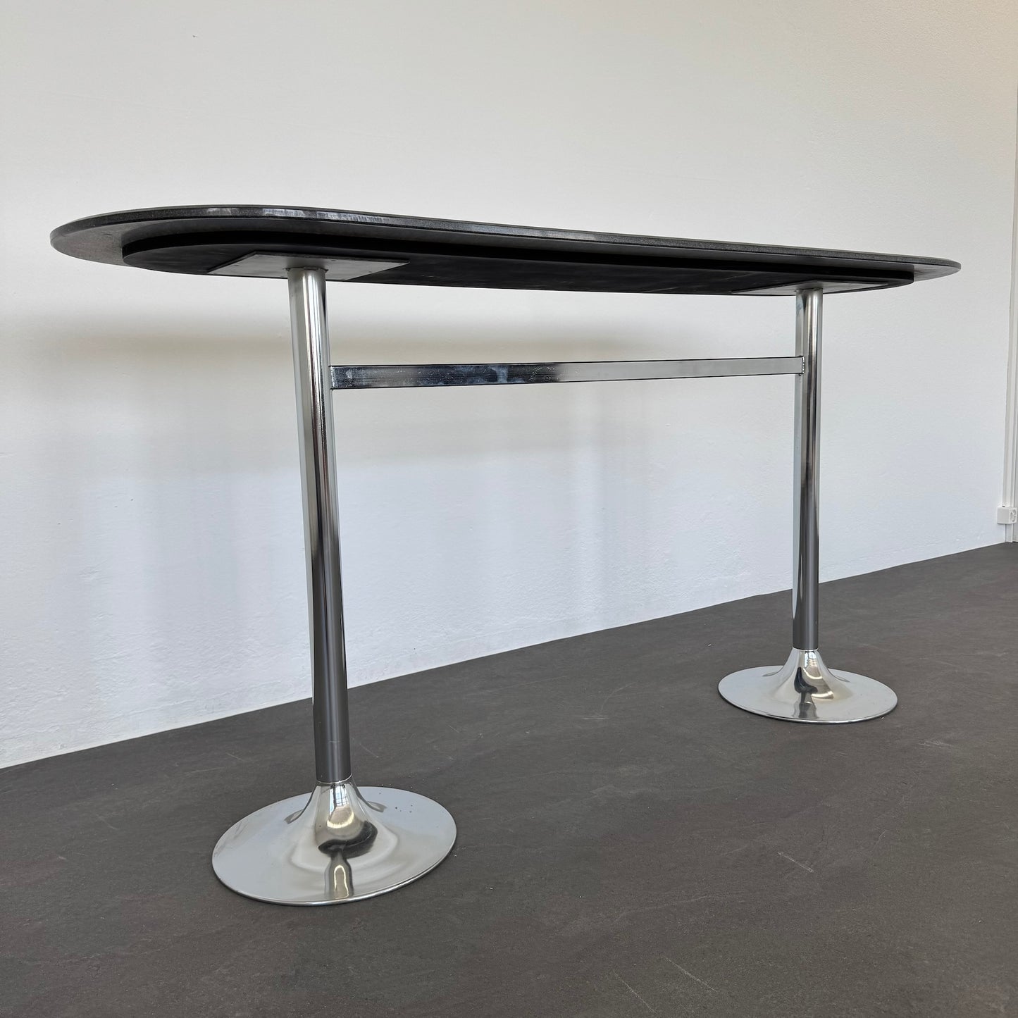 Top Design Eleganto Stehbartisch mit Gestell Metall Chrom