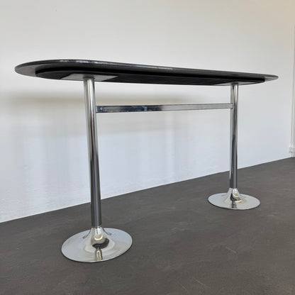 Top Design Eleganto Stehbartisch mit Gestell Metall Chrom