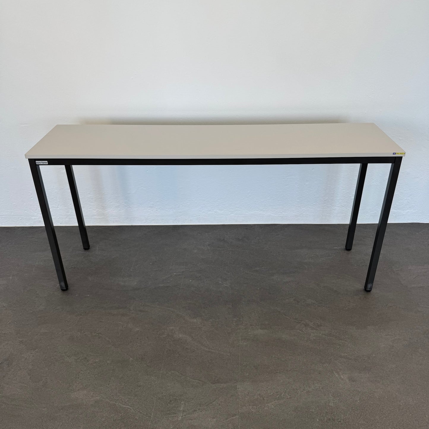 Büro Fürrer Basic Beistelltisch mit Tischplatte Lichtgrau