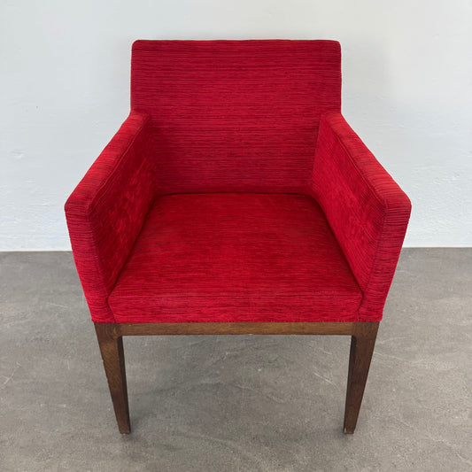 Accademia Eleganto Lounge-Sessel mit Stoffbezug Rot gemustert