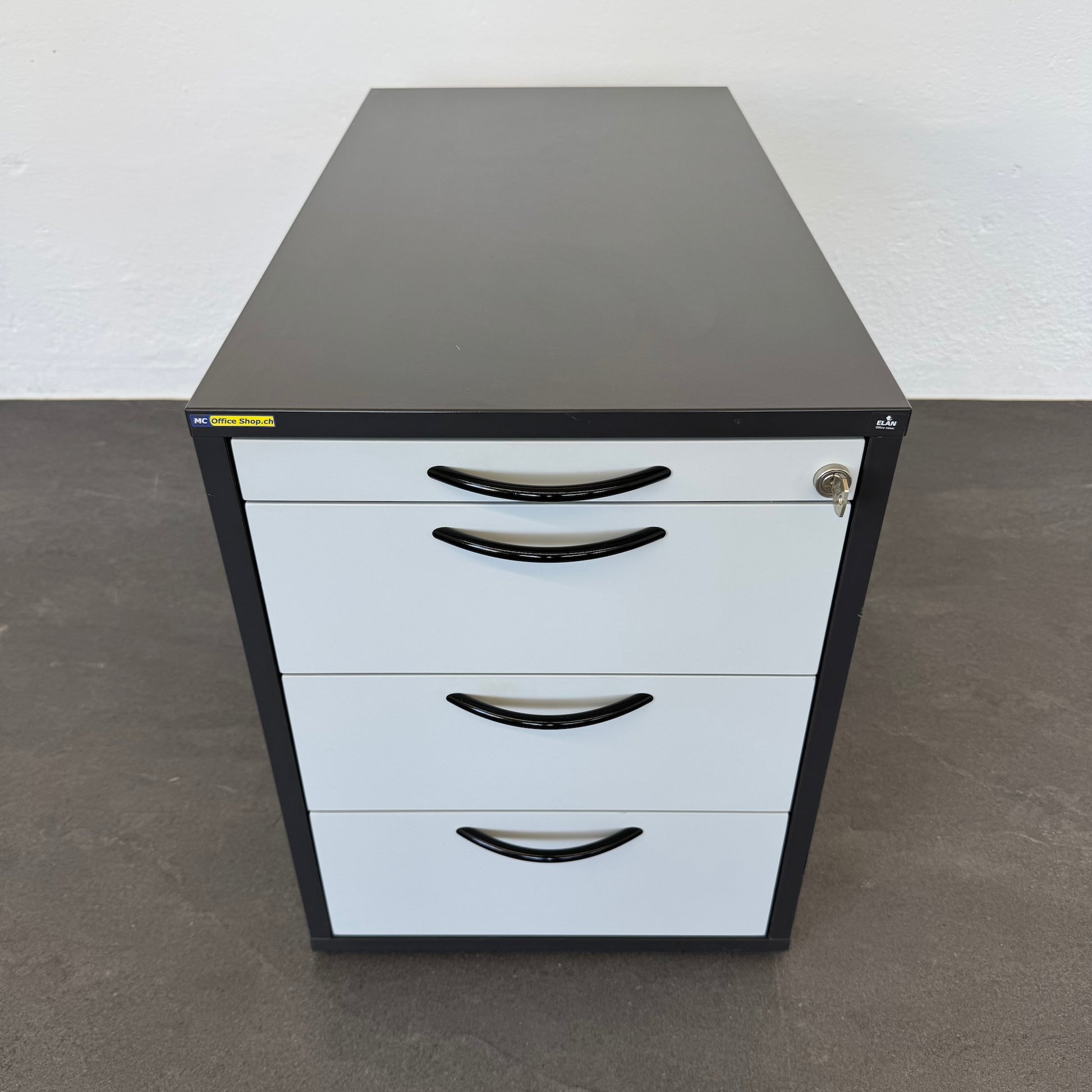Elan Euroffice Unterstell-Korpus Anthrazit und Lichtgrau