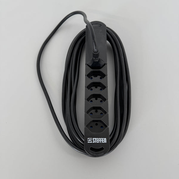 Steffen Steba Variabl One Mehrfachstecker Schwarz - Magnetisch - 6 Anschlüsse