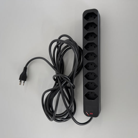 Max Hauri Swiss Line Mehrfachstecker Kunstoff Schwarz