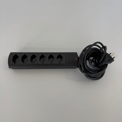 Max Hauri Prime Line Mehrfachstecker Kunstoff Schwarz