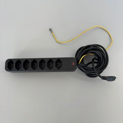 Max Hauri Swiss Line Mehrfachstecker Kunstoff Schwarz