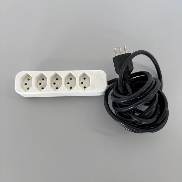 Max Hauri Swiss Line Mehrfachstecker - Weiss - Magnethalterung - 5 Anschlüsse