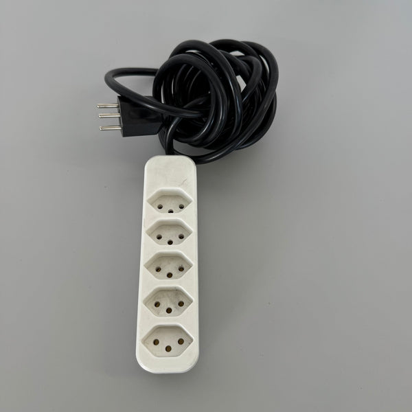 Max Hauri Swiss Line Mehrfachstecker - Weiss - Magnethalterung - 5 Anschlüsse