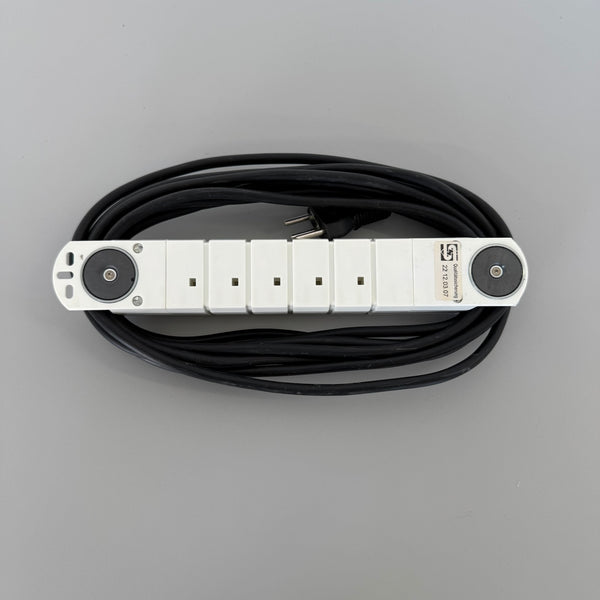 Steffen Steba Variabl Mehrfachstecker Weiss - Magnetisch - 6 Anschlüsse