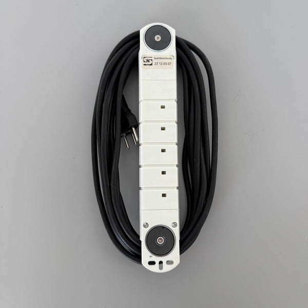 Steffen Steba Variabl Mehrfachstecker Weiss - Magnetisch - 6 Anschlüsse