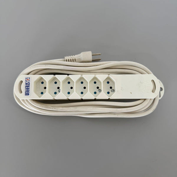 Steffen Steba Variabl Prime Mehrfachstecker Weiss - Magnetisch - 6 Anschlüsse
