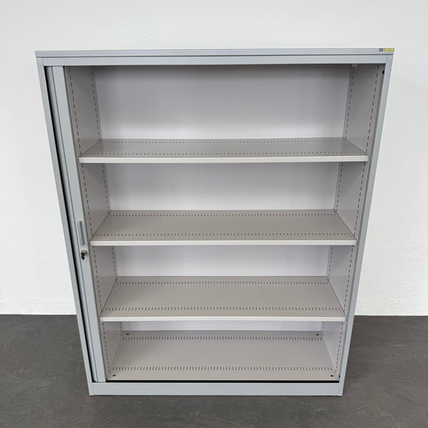 Lista Office LO Storage Lateralschrank 4-OH - 1200mm - Silbergrau - mit Schlüssel