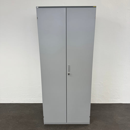 Lista Office Storage Flügeltür-Aktenschrank Metall Silbergrau