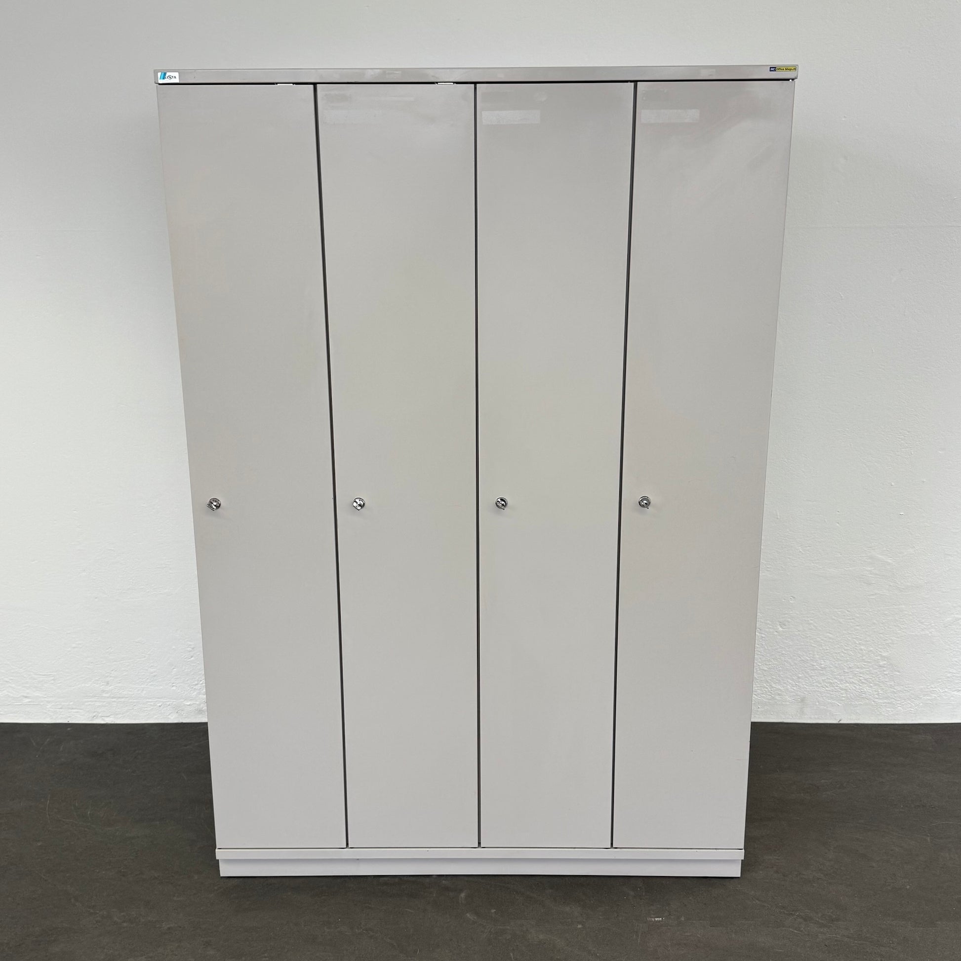Lista Classic Garderobenschrank aus Metall Lichtgrau