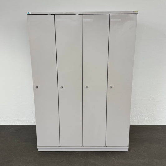 Lista Classic Garderobenschrank aus Metall Lichtgrau