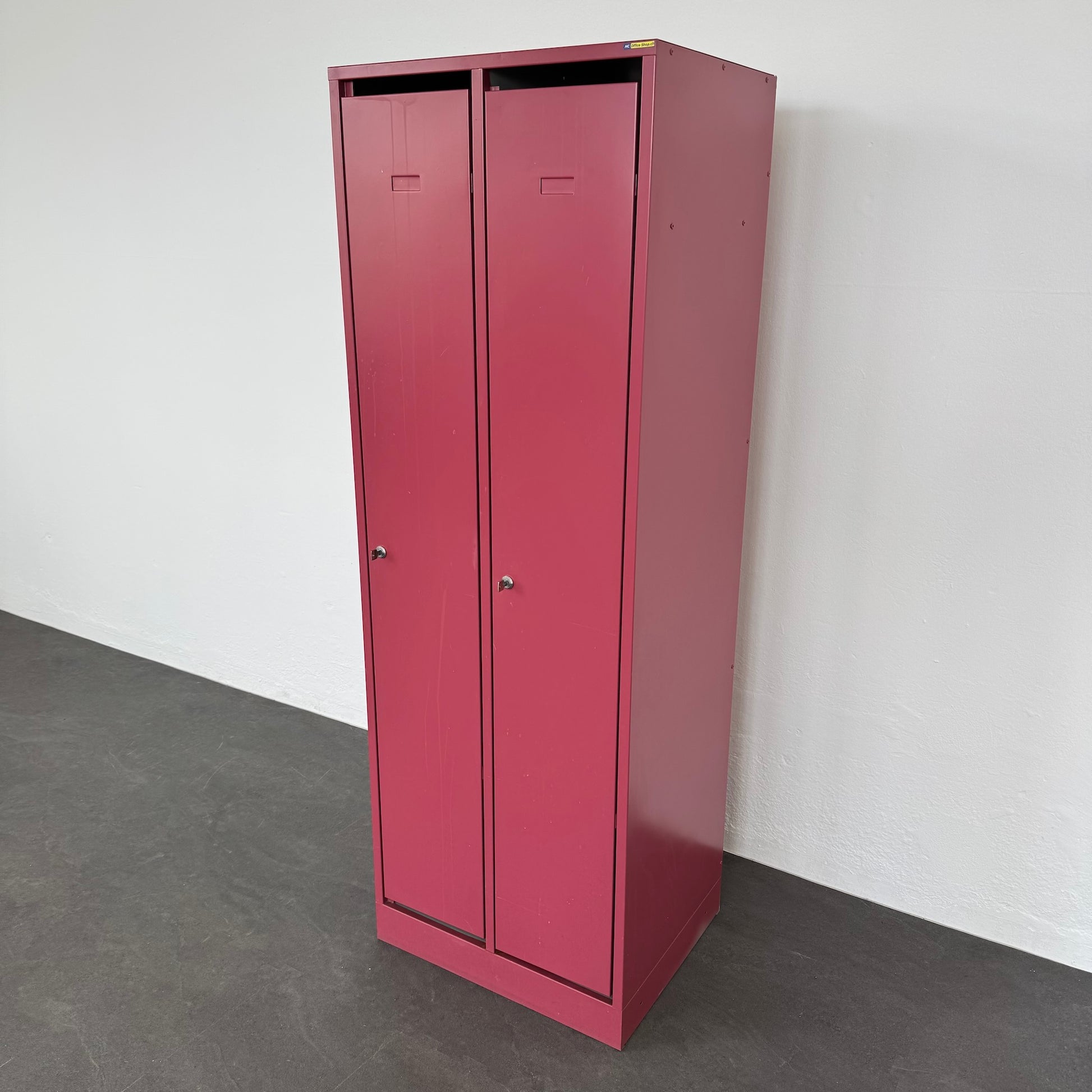 Lista Classic Garderobenschrank mit  allen Abteilen offen von rechts