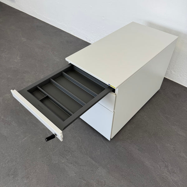 Steelcase IMPLICIT Roll-Korpus HR-Auszug Lichtgrau mit Schlüssel