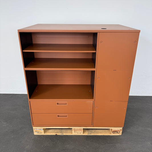 Lista Office Qub Modul-Kombination in Kupferbraun