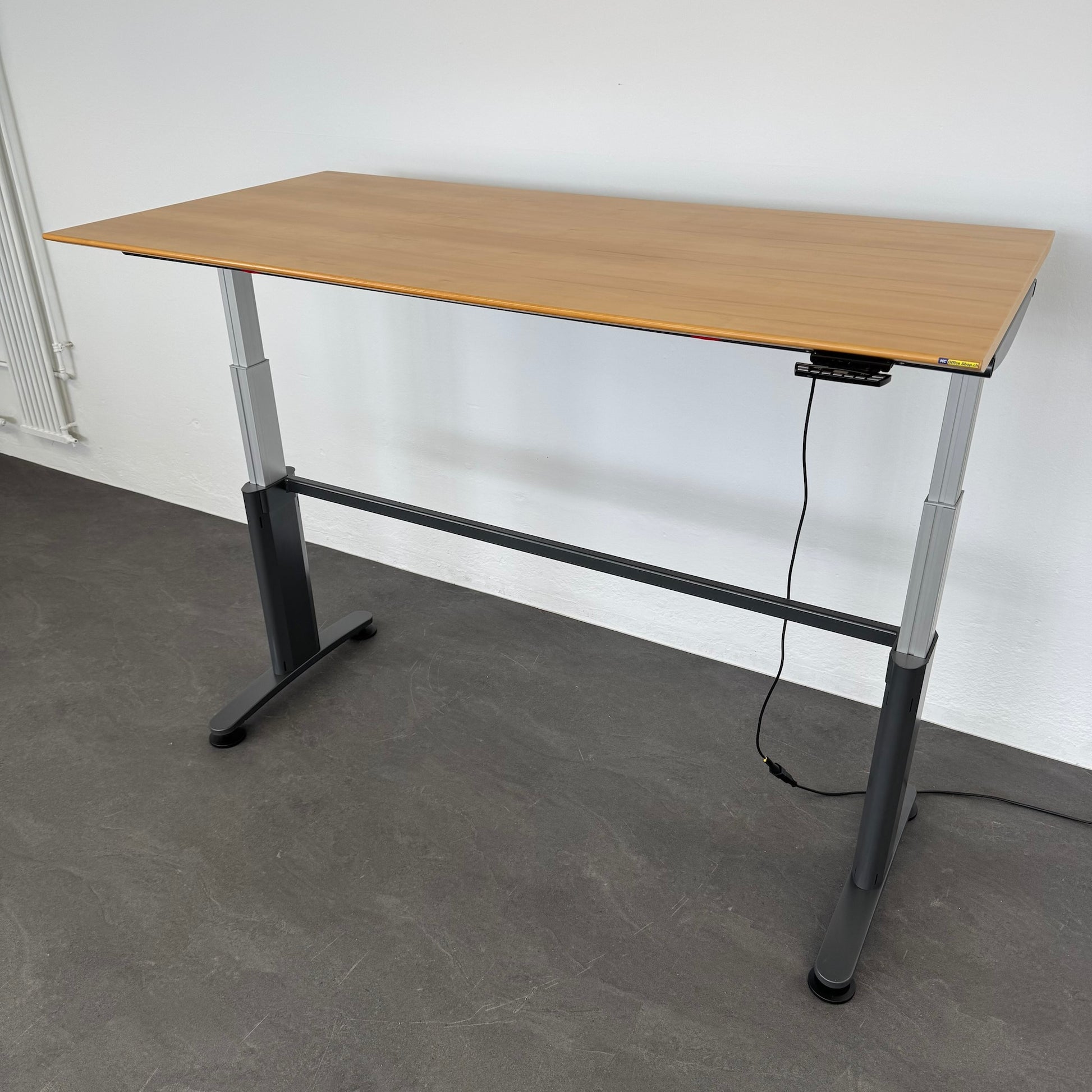 Ergodata System Desk Sitz-Steh Schreibtisch von links oben