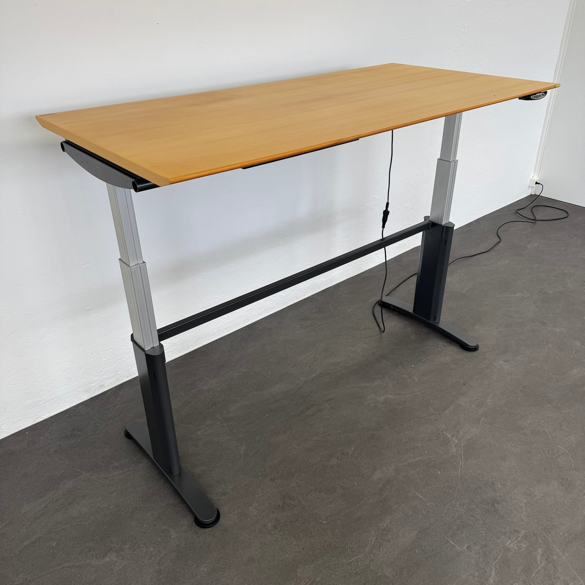 Ergodata System Desk Sitz-Steh Schreibtisch Gestell Metall Anthrazit