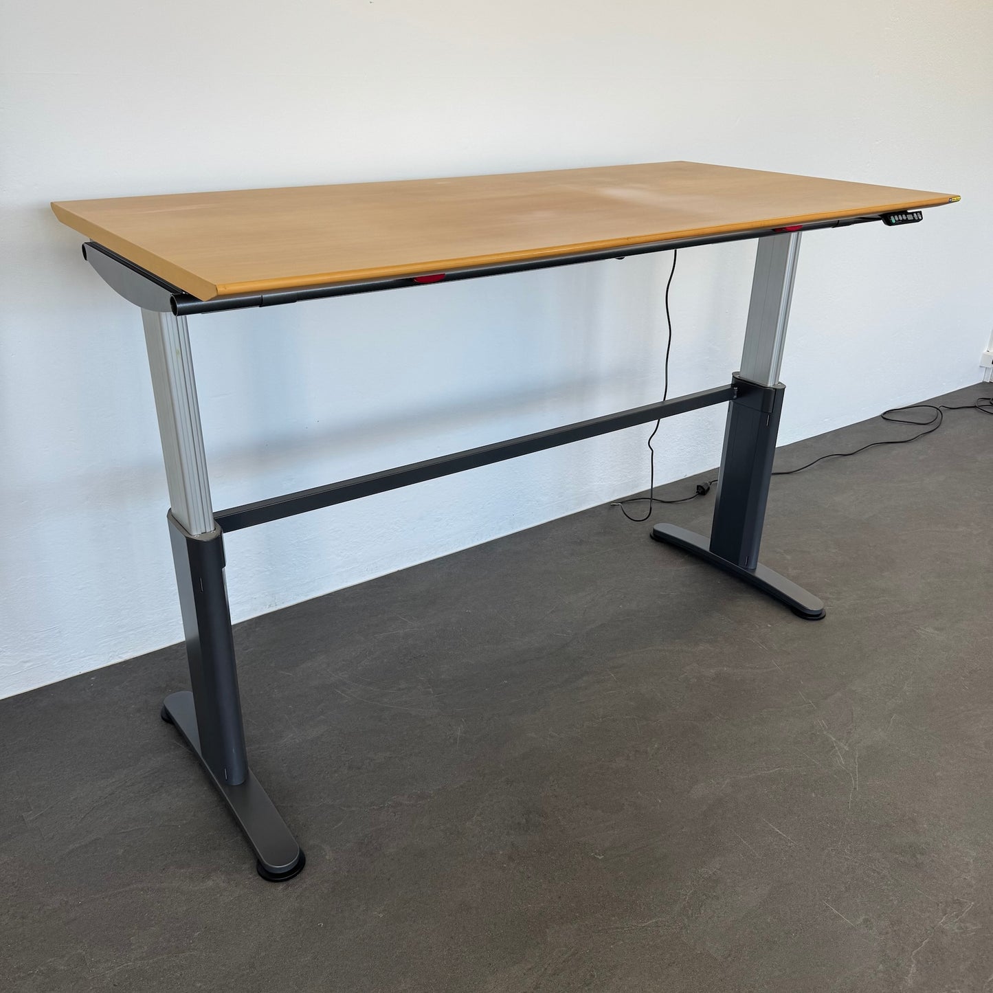 Ergodata System Desk Sitz-Steh Schreibtisch Gestell Metall Anthrazit