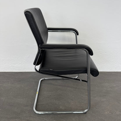 Wilkhahn Sito Freischwinger mit Gestell aus Metall Chrom glanz