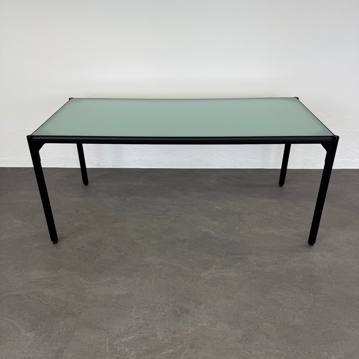 Vintage Design Bauhaus Style Besprechungstisch mit Glasplatte