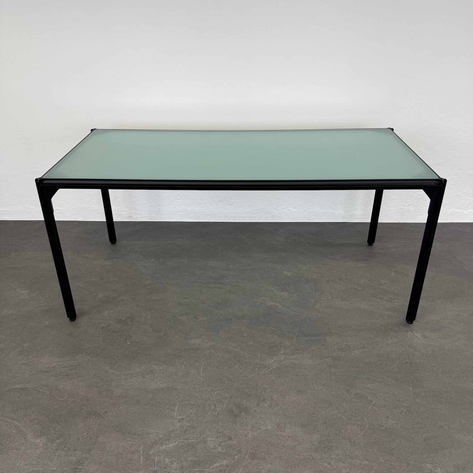 Vintage Design Bauhaus Style Besprechungstisch mit Glasplatte