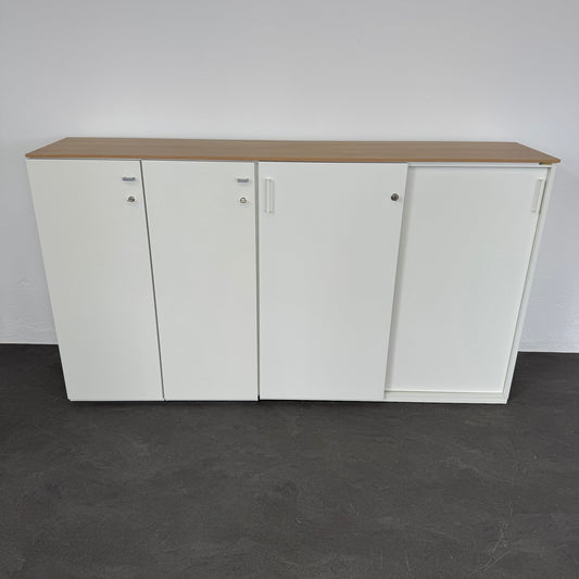 König + Neurath ACTA Classic Aktenschrank aus Spanplatte weiss mit Akzien-Deckblatt