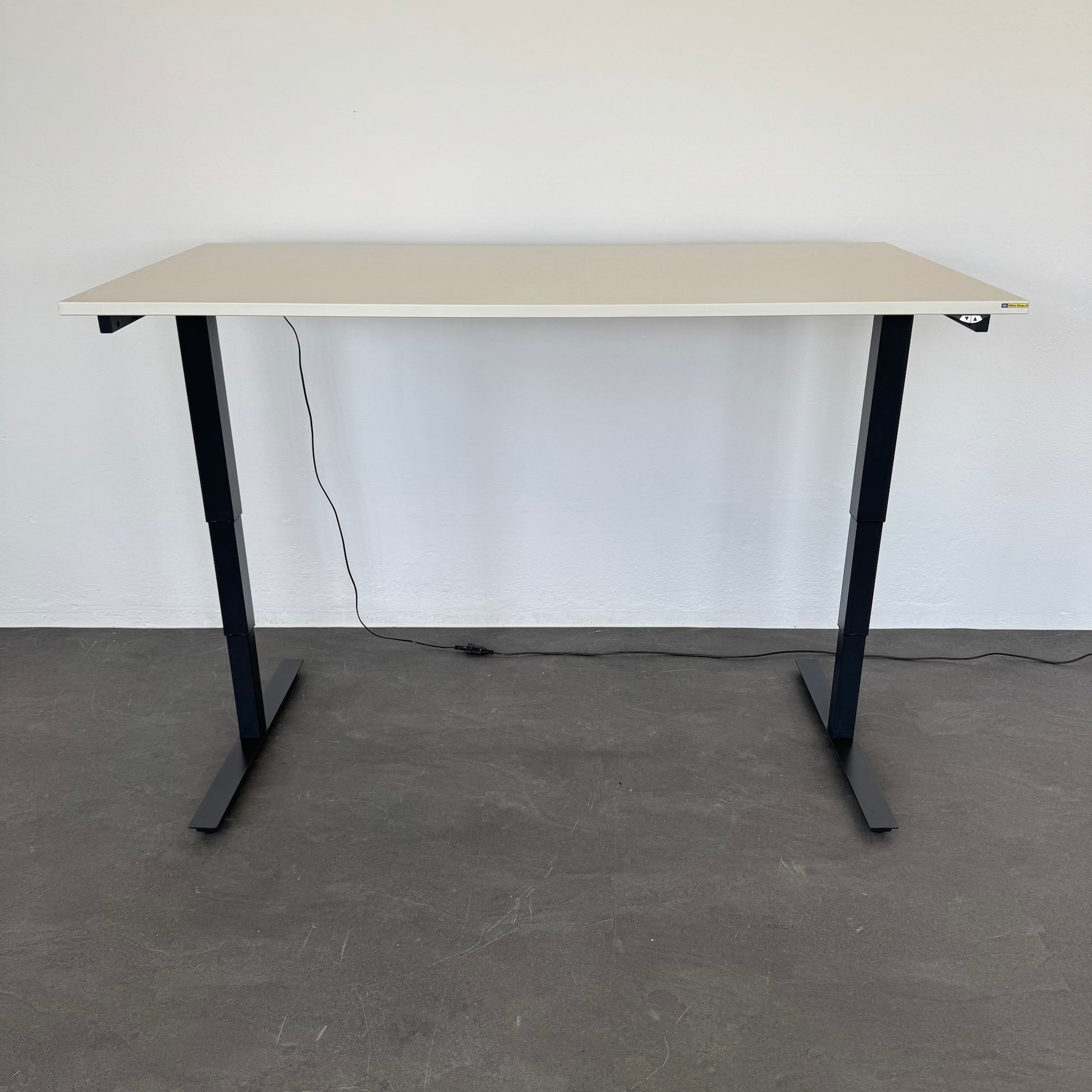 Interoffice Sitz-Steh-Schreibtisch Tischplatte Weiss