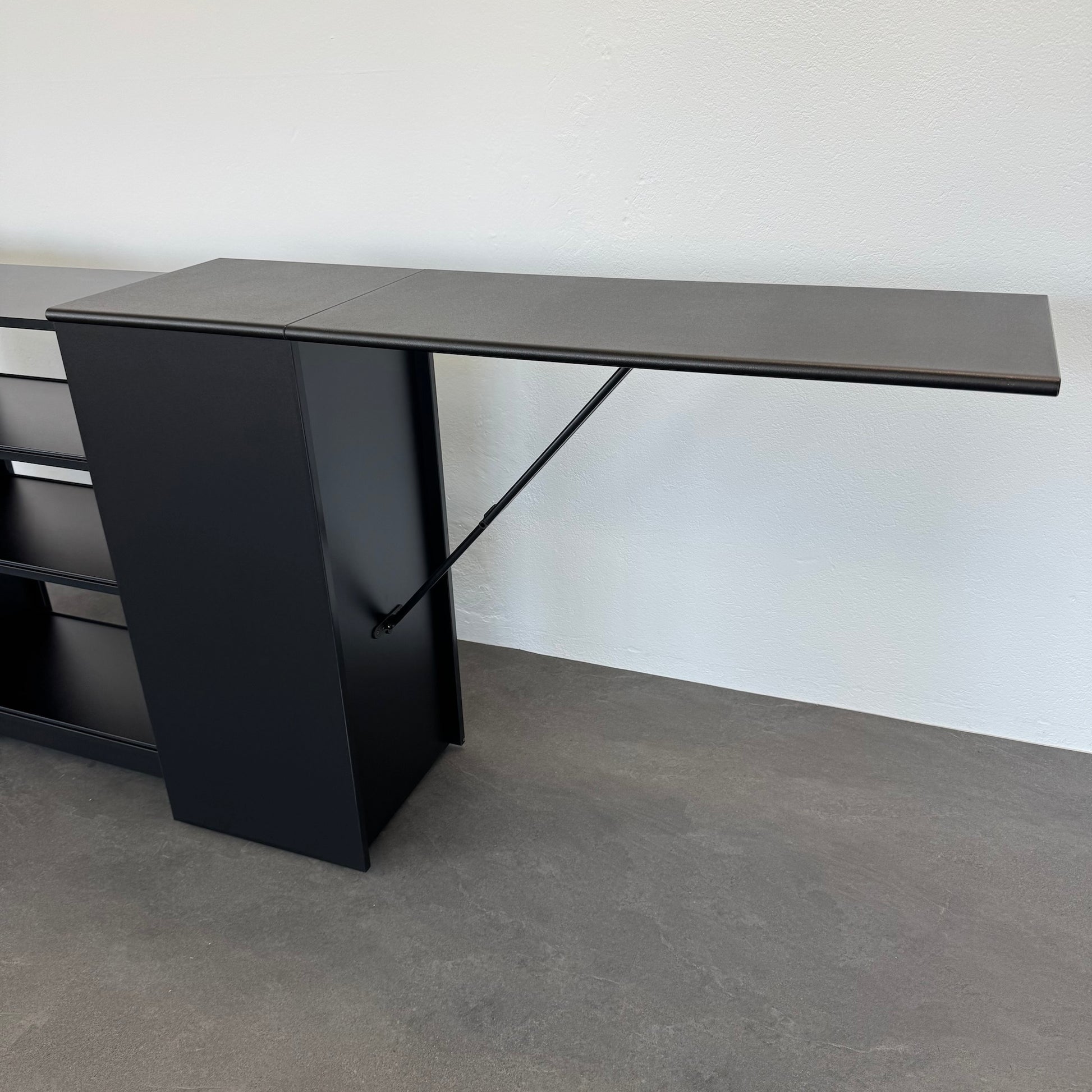 Top Design Exclusiv Mobile Bartheke Seitenteil aufgeklappt