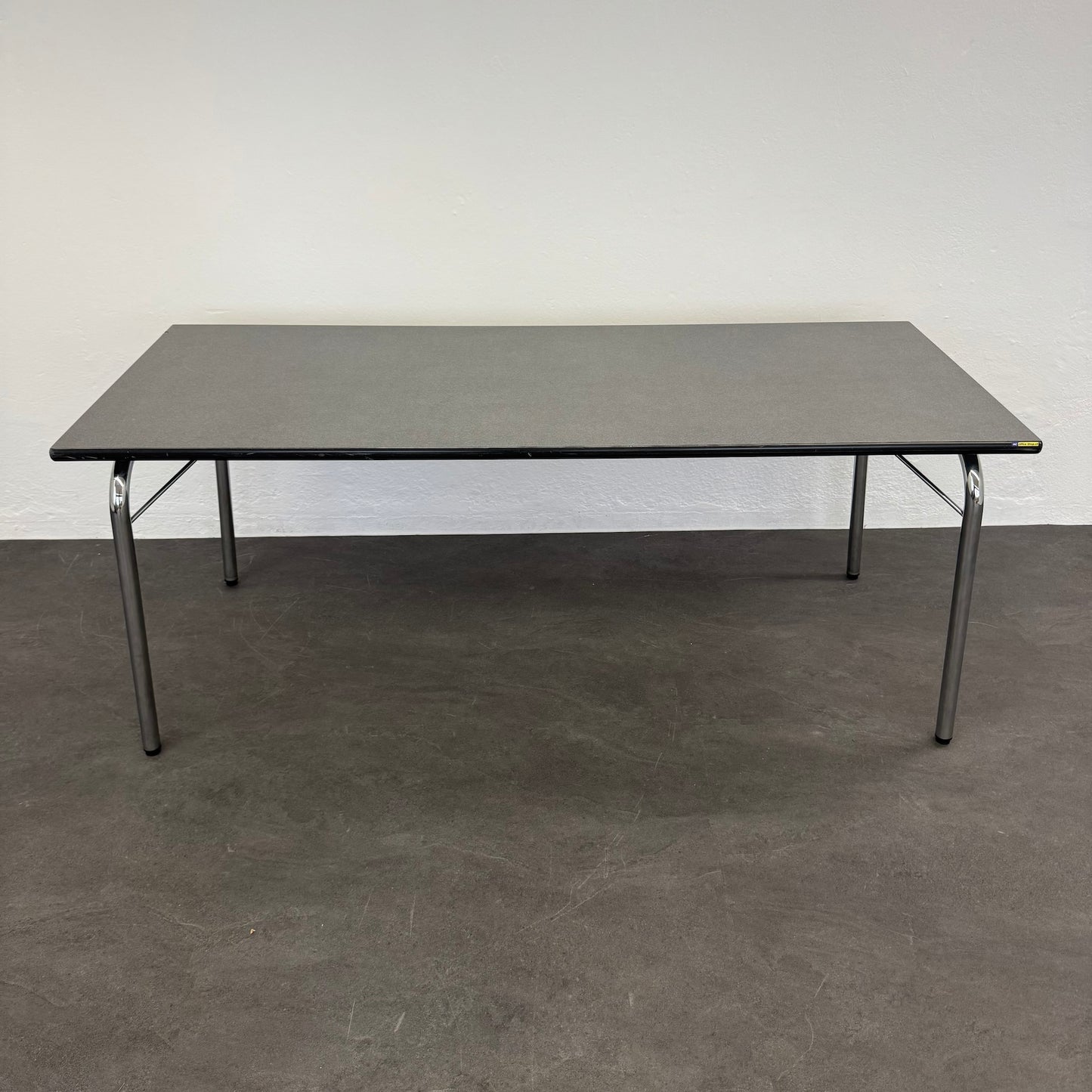 Top Design BigFree Klapptisch Spanplatte Grau/Schwarz
