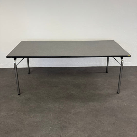 Top Design BigFree Klapptisch Spanplatte Grau/Schwarz