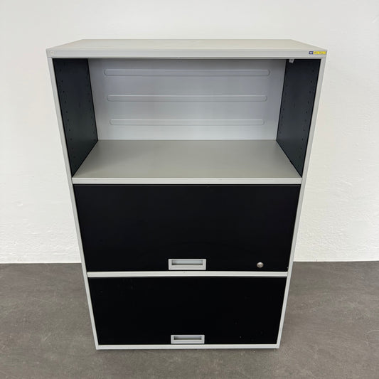 Lista Office Qub Modul-Kombination in Schwarz und Silbergrau
