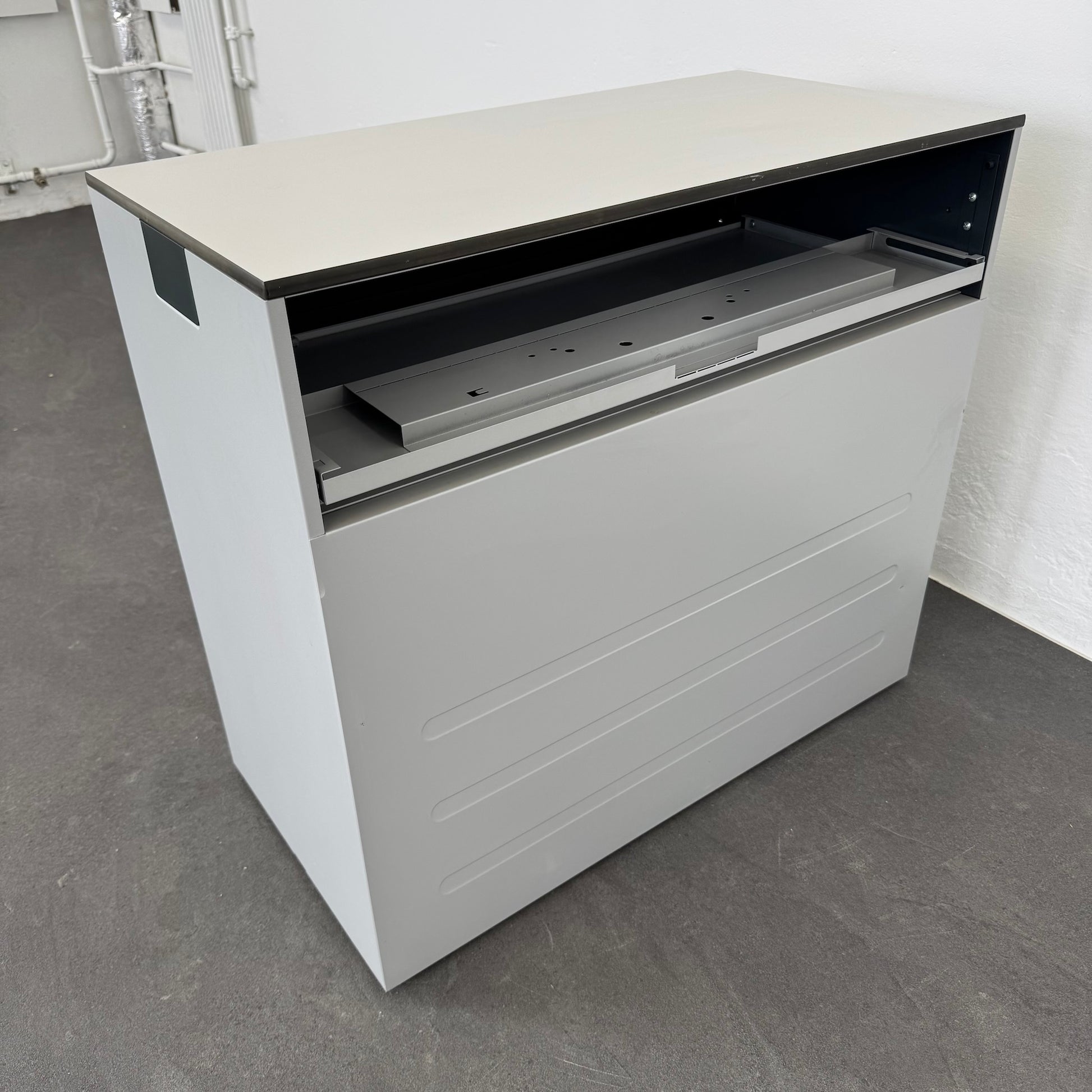 Lista Office Qub Modul-Kombination von hinten mit Ablage offen