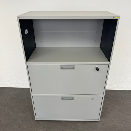 Lista Office Qub Modul-Kombination in Silbergrau