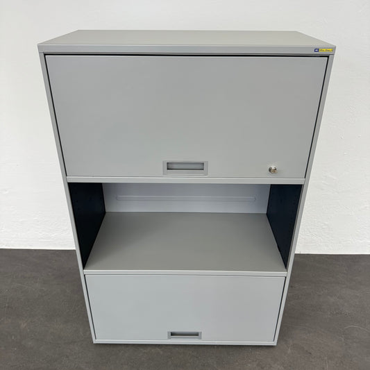 Lista Office Qub Modul-Kombination in Silbergrau