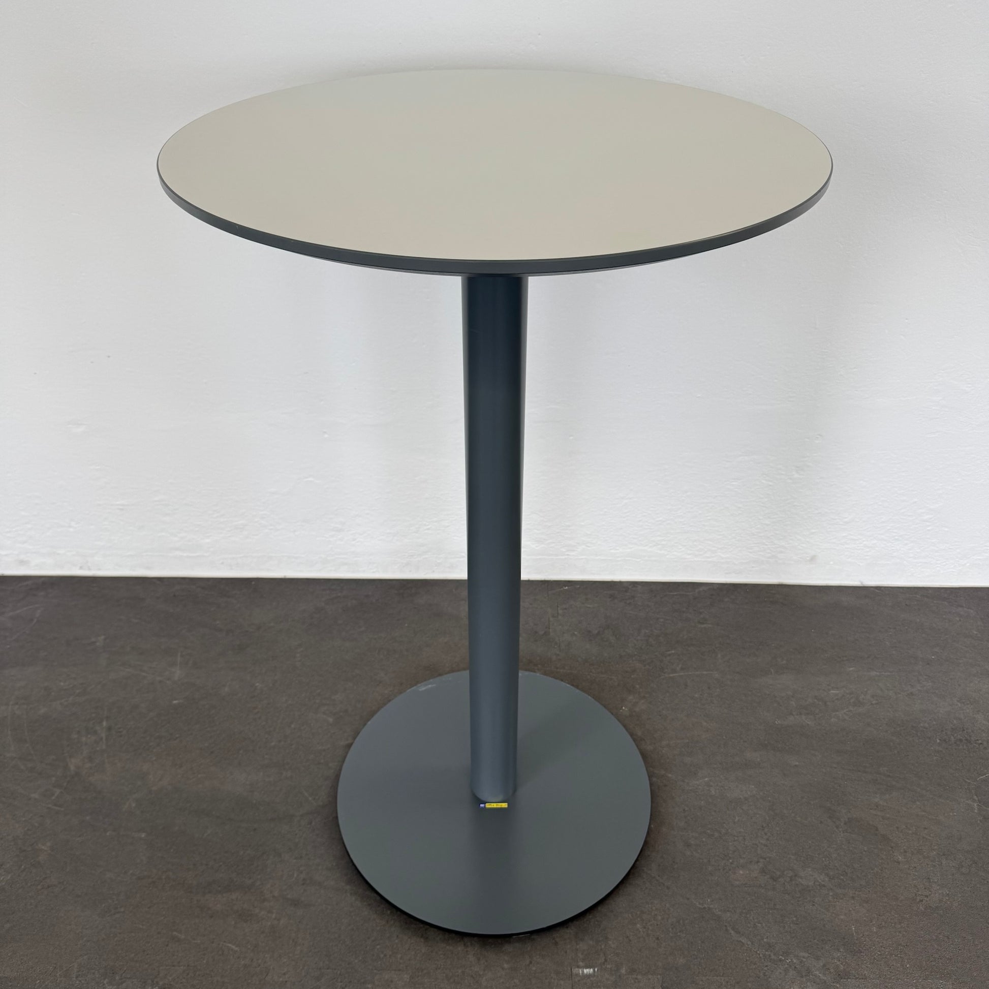 Lista Office Motion Stehbartisch Tischplatte Weiss mit anthraziter Kante