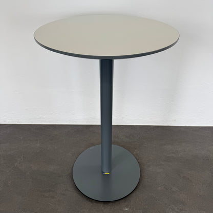 Lista Office Motion Stehbartisch Tischplatte Weiss mit anthraziter Kante