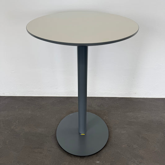 Lista Office Motion Stehbartisch Tischplatte Weiss mit anthraziter Kante