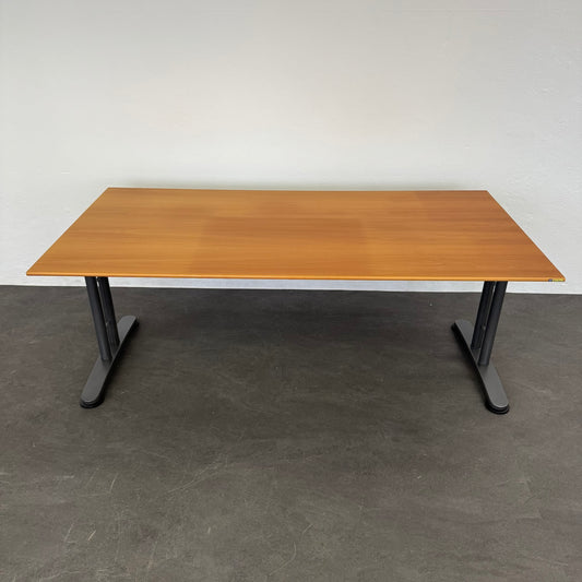 Ergodata System Desk Schreibtisch Tischplatte Birnbaumfunier