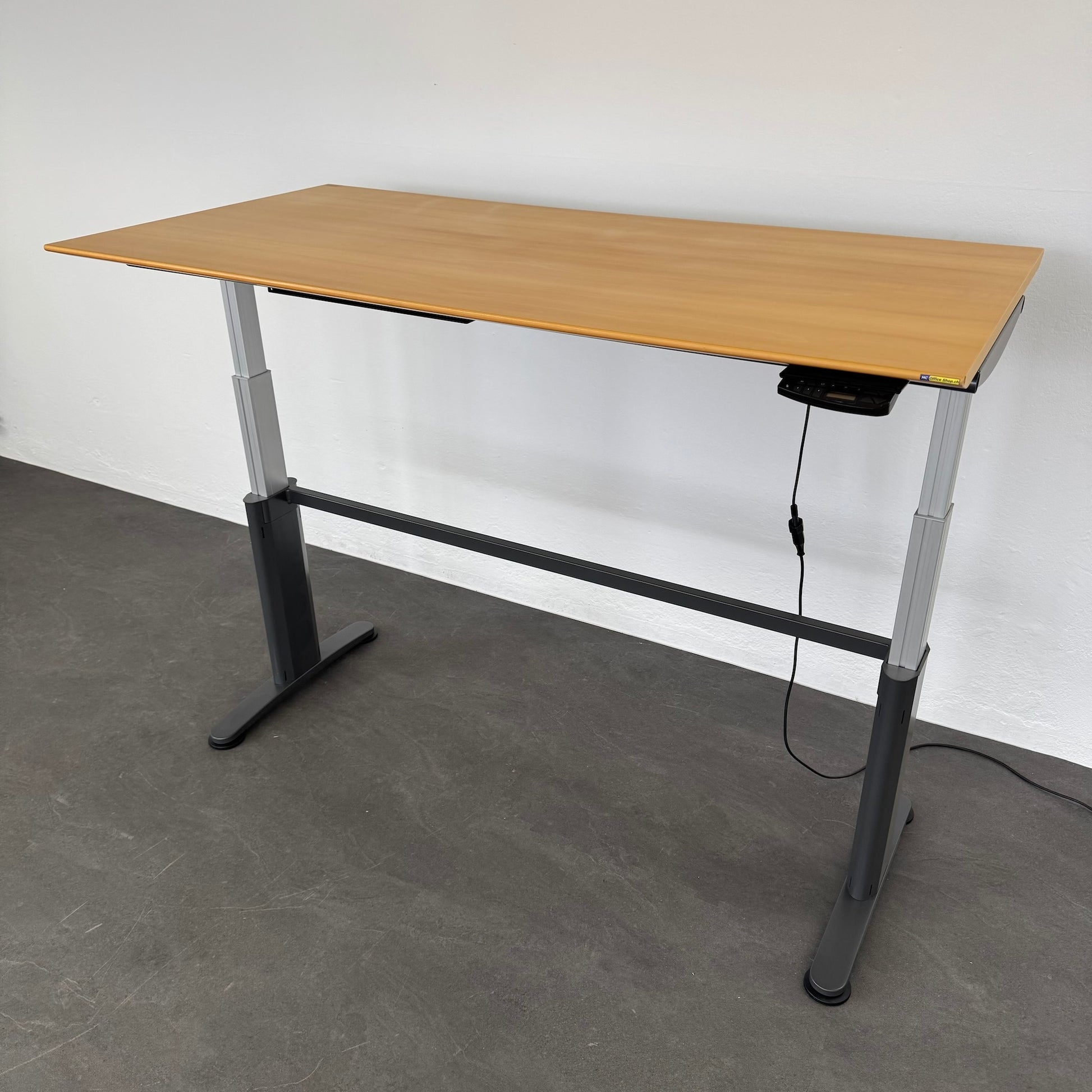 Ergodata System Desk Sitz-Steh Schreibtisch mit Traverse