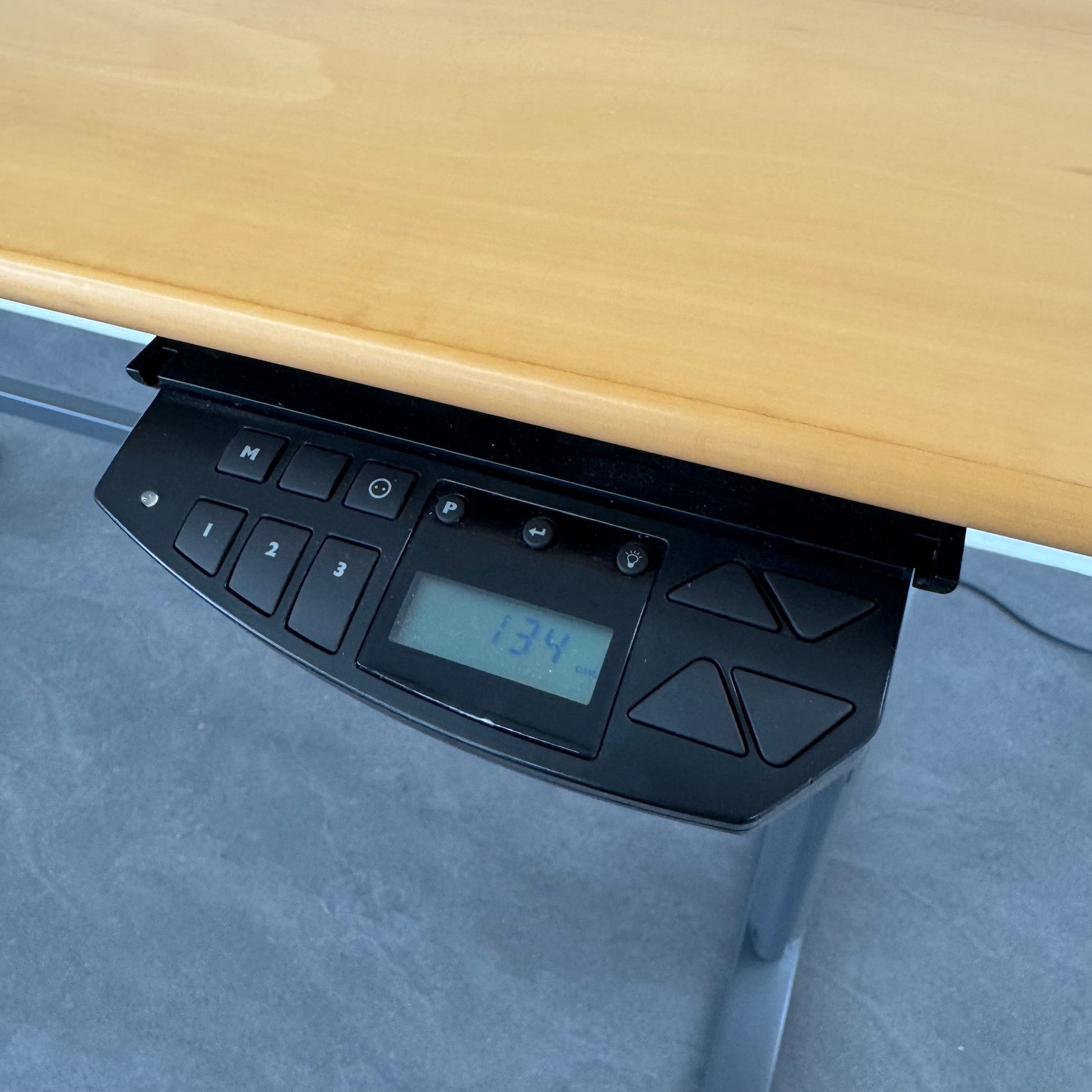 System Desk Sitz-Steh Schreibtisch Detailfoto Memory-Steuerung