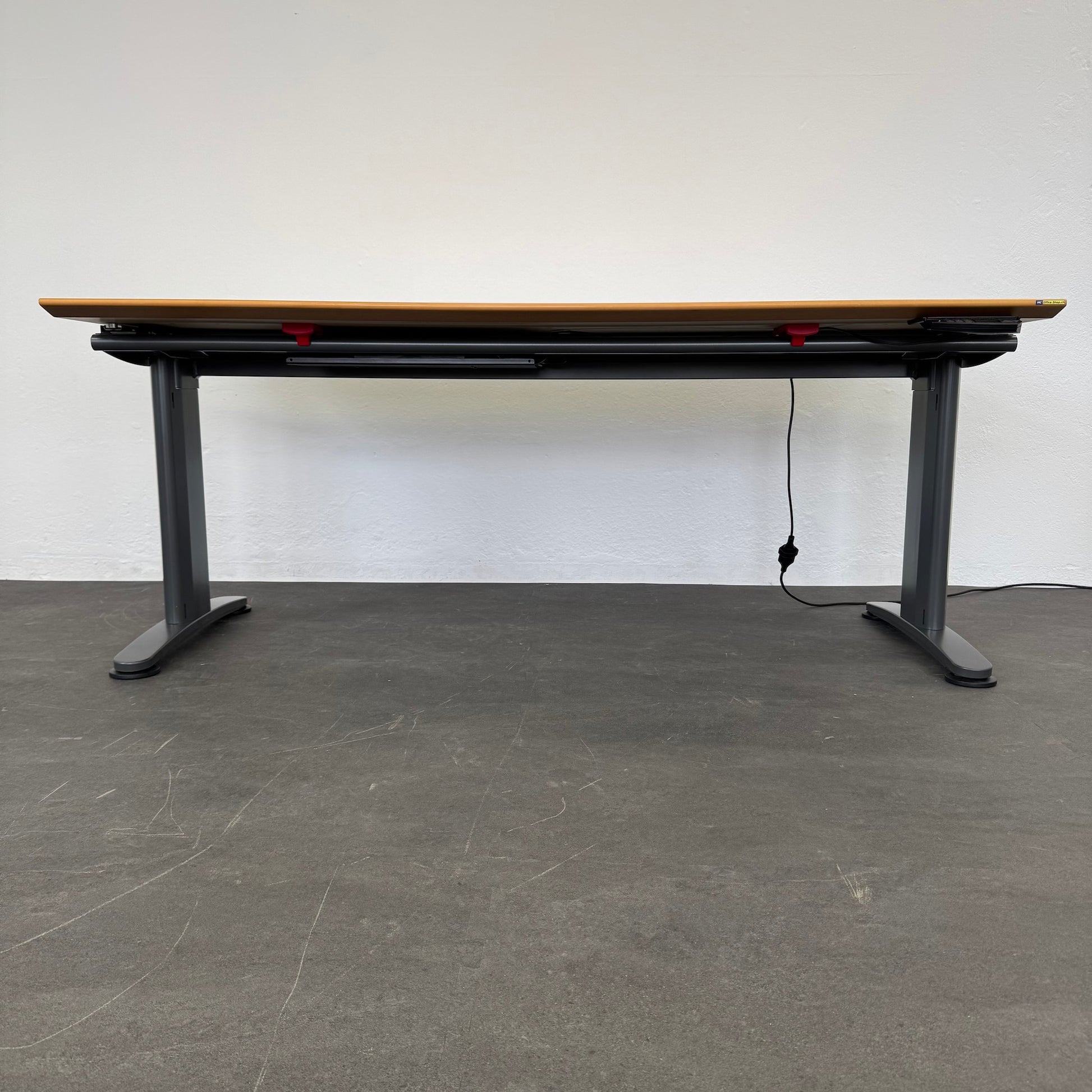 Ergodata System Desk Sitz-Steh Schreibtisch von unten