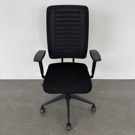 Girsberger Reflex Bürodrehstuhl Stoffbezug Schwarz